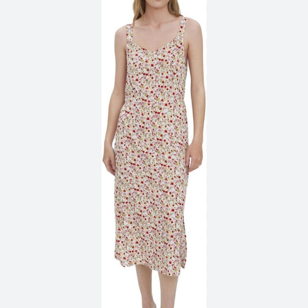 VERO MODA NWT Womens Cottagecore Floral Mid-Calf Midi Dress size M